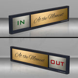 "At The Moment" with IN/OUT status - SMEDOR