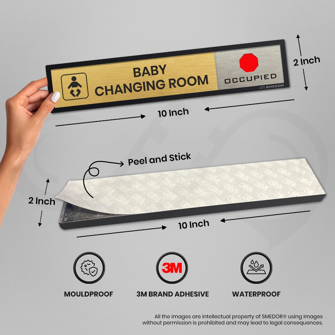 "Baby Changing Area" with Available / Occupied status - SMEDOR