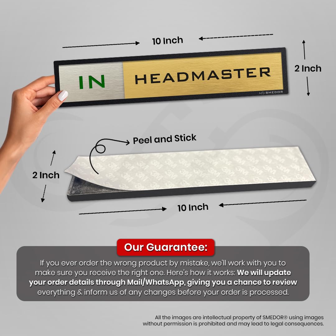 "Headmaster" with IN / OUT status - SMEDOR
