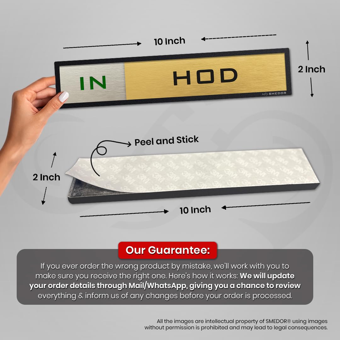 "HOD" with IN / OUT status - SMEDOR