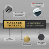 "MASSAGE THERAPY" with WELCOME PLEASE KNOCK / IN SESSION DO NOT DISTURB status - SMEDOR