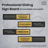 "MASSAGE THERAPY" with WELCOME PLEASE KNOCK / IN SESSION DO NOT DISTURB status - SMEDOR